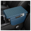 Picture of Upgraded Car Center Console Cover,Microfiber Leather Car Armrest Cover Cushion with 2 Storage Bags,Universal Car Armrest Storage Box Car Interior Accessories for Most Cars (Blue)