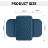Picture of Upgraded Car Center Console Cover,Microfiber Leather Car Armrest Cover Cushion with 2 Storage Bags,Universal Car Armrest Storage Box Car Interior Accessories for Most Cars (Blue)
