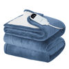 Picture of Bedsure Electric Blanket Full Size - Soft Flannel Heated Blanket, Fast Heating with 10 Time Settings & 6 Heat Settings, Warm Gift for Grandma (72x84 inches, Blue)