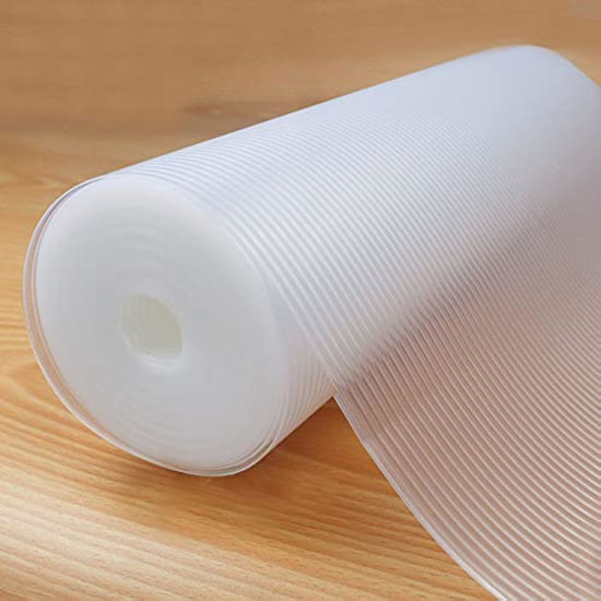 Picture of Shelf Liner, Non-Slip Cabinet Liner, Washable Oil-Proof for Kitchen Cabinet, Shelves, Refrigerator, Storage, Desks, 17.5 Inches x 10 FT, Non Adhesive Drawers Liner (17.5 Inches x 10 FT)… Clear