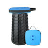 Picture of Boreeman Collapsible Stool, Square Portable Stool, Lightweight Yet More Sturdy with Load Capacity 400lbs, Upgraded Foldable Stool for Camping Fishing Hiking BBQ (Square Blue)