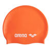 Picture of Arena Classic Unisex Soft Silicone Swim Cap for Women and Men, Intensive Training and Racing Comfortable Non-Slip Long Hair Swimming Hat, Orange