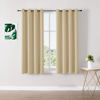 Picture of ChrisDowa Blackout Curtains 45 inches Long for Bedroom - 2 Panels Set Grommet Thermal Insulated Room Darkening Curtains for Living Room (Biscotti Beige, 52 x 45 Inch)