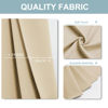 Picture of ChrisDowa Blackout Curtains 45 inches Long for Bedroom - 2 Panels Set Grommet Thermal Insulated Room Darkening Curtains for Living Room (Biscotti Beige, 52 x 45 Inch)