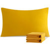Picture of NTBAY Standard Pillowcase Set - 2 Pack Brushed Microfiber 20x26 Pillowcases - Soft, Wrinkle-Free, Fade-Resistant, Stain-Resistant, Ginger Yellow Pillowcases with Envelope Closure - 20x26 Inches