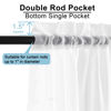 Picture of OWENIE White Sheer Curtains 72 Inches Long 2 Panels, Transparent Voile Sheer White Curtains Double Rod Pocket Gauze Drapes for Living Room Bedroom Window Sliding Glass Door Treatment, 42 x 72 Inch