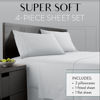 Picture of Danjor Linens Twin XL Sheets - Hotel Luxury Essentials Bedding - 4 pc Soft Bedding & Pillowcases Set with Deep Pockets - Breathable Bed Sheets, Wrinkle Free - Light Grey Sheets
