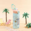 Picture of Zak Designs Disney Sage Kids Water Bottle For School or Travel, 19oz Stainless Steel Water Bottle With Straw, Handle, and Leak-Proof, Pop-Up Spout Cover (Stitch)