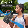 Picture of AQUAFIT 1 Gallon Water Bottle with Time Marker - Straw & Chug Lid - BPA Free Big Water Bottle with Straw - Gym Water Bottle with Handle - Gallon Water Jug (128 Ounces, Clarity)