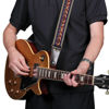 Picture of Nefelibata Guitar Strap, Vintage Cotton Guitar Straps with Genuine Leather Ends for Bass, Electric & Acoustic Guitars, Free Strap Button, 1 Pair Strap Locks and 4 Guitar Picks
