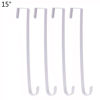 Picture of Sattiyrch 15" Wreath Hanger for Front Door,Steel Over The Door Wreath Hooks, White (4)