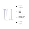 Picture of Sattiyrch 15" Wreath Hanger for Front Door,Steel Over The Door Wreath Hooks, White (4)