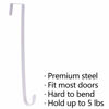 Picture of Sattiyrch 15" Wreath Hanger for Front Door,Metal Over The Door Wreath Hooks, White (2)