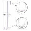 Picture of Sattiyrch 15" Wreath Hanger for Front Door,Metal Over The Door Wreath Hooks, White (2)