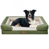 Picture of Comfort Expression Waterproof Dog Beds for Large Dogs, Orthopedic Large Breed Dog Beds, Comfy Pet Bed Sofa with Washable Removable Cover & Non-Slip Bottom(Large,Light Green)