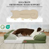 Picture of Comfort Expression Waterproof Dog Beds for Large Dogs, Orthopedic Large Breed Dog Beds, Comfy Pet Bed Sofa with Washable Removable Cover & Non-Slip Bottom(Large,Light Green)