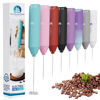 Picture of Powerful Milk Frother Handheld Foam Maker, Mini Whisk Drink Mixer for Coffee, Cappuccino, Latte, Matcha, Hot Chocolate, NO Stand, Aqua