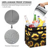 Picture of Vankor Cute Trash Can for Automotive Car, Trash Bag Bin Hanging Waterproof Leak Proof Vehicle Garbage Cans Sunflower
