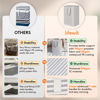 Picture of Lifewit 3 Packs Freestanding Laundry Hamper, Collapsible Waterproof Large Laundry Basket with Easy Carry Extended Handles for Clothes, Towels, Grey, 3 x 80L
