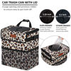 Picture of Vankor Cute Car Trash Can for Car, Car Accessories for Women Interior Car Can Trash Bag Hanging Automotive Car Garbage Cans Leopard Pattern