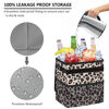 Picture of Vankor 3 Gallons Cute Car Trash Can for Car, Car Accessories for Interior Leak Proof Car Can Trash Bag Hanging Waterproof Automotive Vehicle Car Garbage Cans Leopard Print Pattern