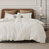 Picture of Bedsure Ivory Duvet Cover Full Size - Soft Double Brushed Duvet Cover for Kids with Zipper Closure, 3 Pieces, Includes 1 Duvet Cover (80"x90") & 2 Pillow Shams, NO Comforter