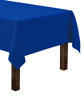 Picture of Gee Di Moda Rectangle Tablecloth - 60 x 84 Inch Royal Blue Table Cloth for 5 Foot Rectangle Table - Heavy Duty Washable Fabric - for 5 Ft Buffet Table, Holiday Party, Dinner, Wedding & Baby Shower