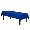 Picture of Gee Di Moda Rectangle Tablecloth - 60 x 84 Inch Royal Blue Table Cloth for 5 Foot Rectangle Table - Heavy Duty Washable Fabric - for 5 Ft Buffet Table, Holiday Party, Dinner, Wedding & Baby Shower