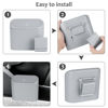 Picture of Accmor Car Trash Can, Portable Vehicle Trash Bin with Lid, Mini Car Dustbin Garbage Organizer Holder with One Roll Trash Bag, Leakproof Hanging Cars Storage Bag Container for Auto, SUV, Office (Grey)