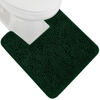 Picture of Gorilla Grip Plush Absorbent Shaggy Chenille Bath Rug Mat for Toilet Base with Rubber Backing, Machine Washable, Microfiber Bathroom Contour Mats for Toilets, Bath Room Decor, Square 22.5x19.5, Hunter