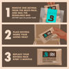 Picture of Boveda 75% Two-Way Humidity Control Packs Fix Major Moisture Loss in Non-Plastic Humidifier Boxes - Size 60 - 4 Pack - Moisture Absorbers - Humidifier Packs - Hydration Packets in Resealable Bag