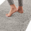 Picture of Gorilla Grip Bath Rug 60x17, Thick Soft Absorbent Chenille, Rubber Backing Quick Dry Microfiber Mats, Machine Washable Rugs for Shower Floor, Bathroom Runner Bathmat Accessories Decor, Lt Gray