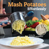 Picture of PriorityChef Large 15oz Potato Ricer With 3 Discs, Heavy Duty Stainless Steel Potato Ricer for Mashed Potatoes, Potato Masher, Press and Ricer Kitchen Tool, Blue