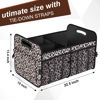 Picture of Femuar Car Trunk Organizer, Large Capacity Collapsible Trunk Storage with 11 Pockets, Waterproof, Non-Slip, Suitable for Car, SUV, Truck, Van, Jeep, Sedan, Leopard Print