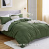 Picture of Bedsure Duvet Cover King Size - Soft Double Brushed Bedding Set for Kids & Adults, Zipper Closure, 3 Pieces, Includes 1 Duvet Cover (104"x90") & 2 Pillow Shams, NO Comforter, Olive Green
