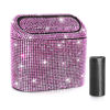 Picture of Accmor Bling Car Trash Can with Lid, Vehicle Trash Bin Car Dustbin Garbage Organizer Storage, Sparkling Crystal Mini Auto Trash Bags Holder Container with 30pcs Garbage Bags for Cars, SUV, Truck