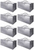 Picture of Cosy Family 8 Pack Heavy Duty Extra Large Moving Bags with Backpack Straps - Strong Handles & Zippers, Storage Totes For Space Saving, Fold Flat, Alternative to Moving Box (Set of 8, Silver)