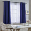 Picture of NICETOWN Blackout Window Curtains and Drapes - Thermal Insulated Solid Grommet Top Blackout Panels/Draperies for Kid's Room (Navy Blue, 1 Pair, 52 x 63 Inch)