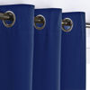 Picture of NICETOWN Blackout Window Curtains and Drapes - Thermal Insulated Solid Grommet Top Blackout Panels/Draperies for Kid's Room (Navy Blue, 1 Pair, 52 x 63 Inch)