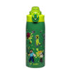 Picture of Zak Designs Minecraft Sage Kids Water Bottle For School or Travel, 19oz Stainless Steel Water Bottle With Straw, Handle, and Leak-Proof, Pop-Up Spout Cover (Steve, Alex, Mobs)