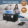 Picture of 6 Pack Extra Heavy Duty Large Moving Bags with Strong Zipper & Comfortable Handles, Sturdy & Durable Clothes Storage Bags Totes Bins, Blue Packing Bags Moving Boxes College Moving Supplies, Black