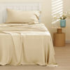 Picture of Bedsure Twin XL Sheet Set Dorm Bedding, Cooling Sheets Twin Extra Long Sheets, Rayon Derived from Bamboo, Deep Pocket Up to 16", Hotel Luxury Silky Bedding Sheets & Pillowcases, Alabaster Gleam