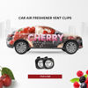 Picture of Car Air Freshener Vent Clips, 8 Pack, Provides Long-Lasting Scent, Up to 240 Days, Odor Eliminator (Cherry)