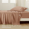 Picture of Bedsure Twin Sheets Set, Cooling Sheets Twin Size Bed Set, Rayon Derived from Bamboo, Twin Size Sheets, Breathable & Soft Bed Sheets, Hotel Luxury Silky Bedding Sheets & Pillowcases, Taupe