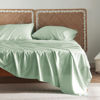 Picture of Bedsure Full Size Sheets, Cooling Sheets Full, Rayon Derived from Bamboo, Deep Pocket Up to 16", Breathable & Soft Bed Sheets, Hotel Luxury Silky Bedding Sheets & Pillowcases, Sage Green