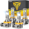 Picture of FAHREN H11 9005 Fog light Combo, [Upgraded& Brightest] 900% Super Bright H9 H8 HB3 Off-Road Use or Fog Light Bulbs,6500K White Non-Polarity Plug and Play, Pack of 4