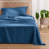 Picture of Bedsure Twin Sheets Set, Cooling Sheets Twin Size Bed Set, Rayon Derived from Bamboo, Twin Size Sheets, Breathable & Soft Bed Sheets, Hotel Luxury Silky Bedding Sheets & Pillowcases, Peacock Blue