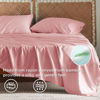 Picture of Bedsure King Size Sheet Sets, Cooling Sheets for Hot Sleepers, Rayon Derived from Bamboo, Breathable & Soft Deep Pocket Up to 16 Inches, Hotel Luxury Silky Bedding, Bedsheet & Pillowcases, Blush Pink