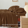 Picture of Bedsure California King Sheet Sets, Cooling Sheets, Rayon Derived from Bamboo, Deep Pocket Up to 16", Breathable & Soft Bed Sheets, Hotel Luxury Silky Bedding Sheets & Pillowcases, Brown