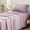 Picture of Bedsure Twin XL Sheet Set Dorm Bedding, Cooling Sheets Twin Extra Long Sheets, Rayon Derived from Bamboo, Deep Pocket Up to 16", Hotel Luxury Silky Bedding Sheets & Pillowcases, Lavender